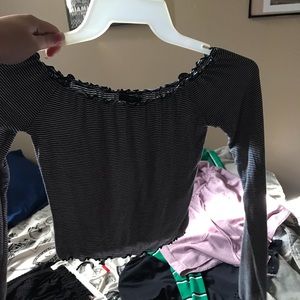 Forever 21 striped crop top